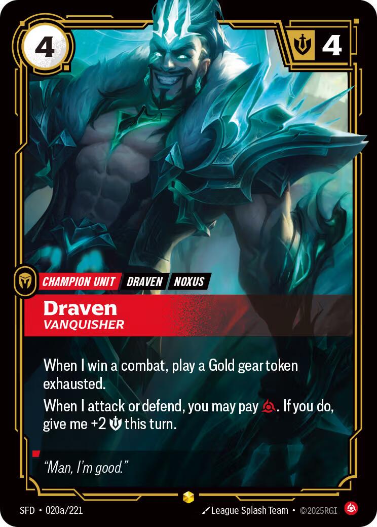 Draven - Vanquisher [Alternate Art] #20a