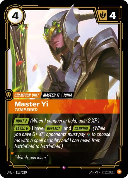 Master Yi - Tempered #113