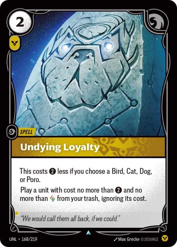 Undying Loyalty #168