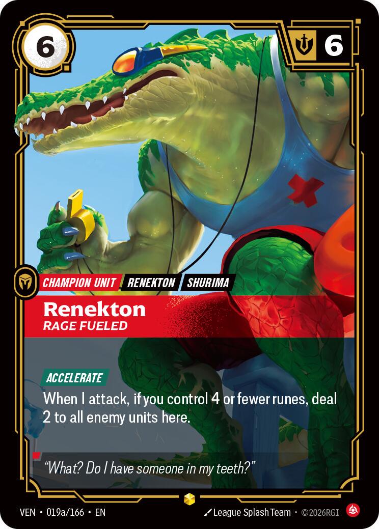 Renekton, Rage Fueled [Alternate Art] #19a