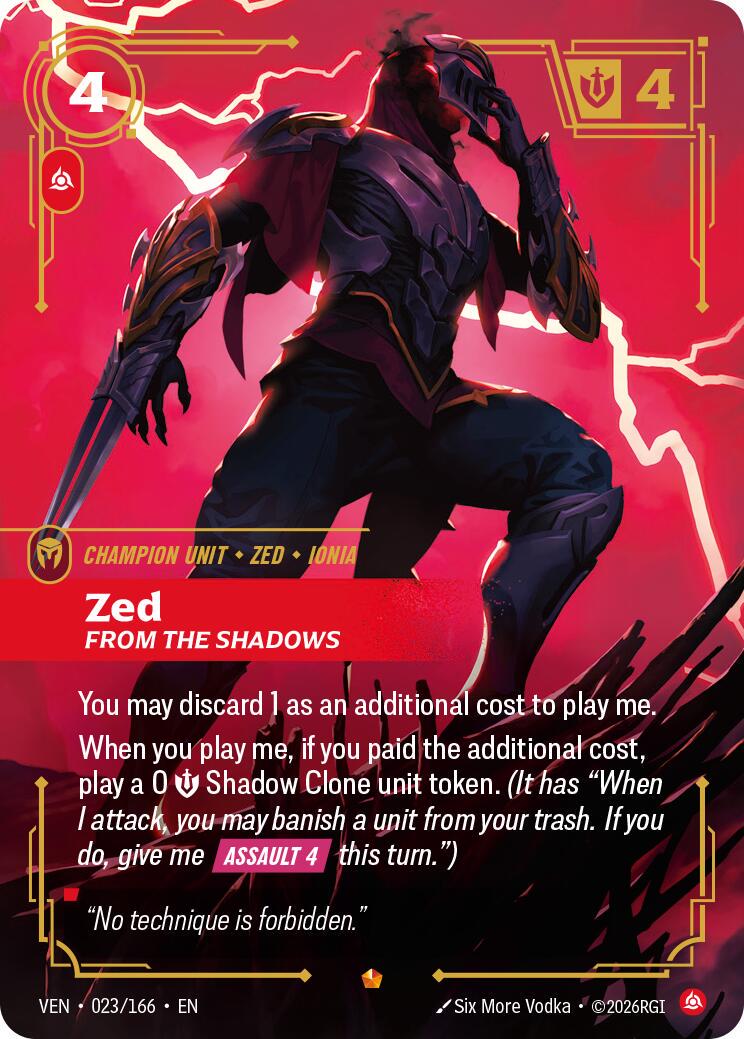 Zed, From the Shadows #23