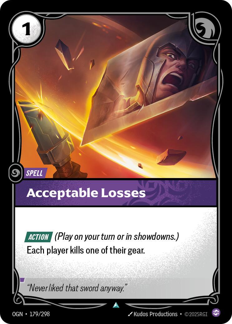 Acceptable Losses [Foil] #179