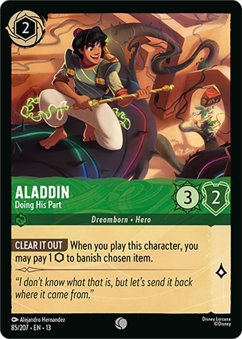 Aladdin - Doing His Part [Foil] #85