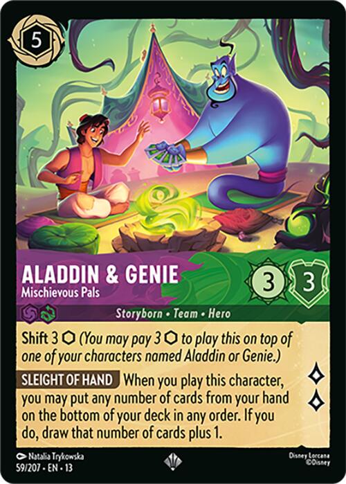 Aladdin & Genie - Mischievous Pals [Foil] #59